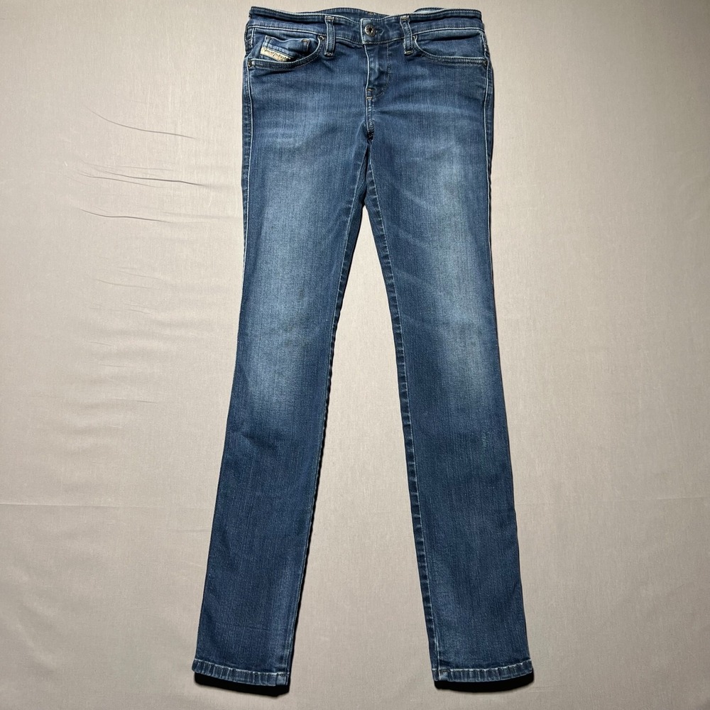 Diesel Womens Blue Skinzee Super Slim Skinny‎ Low Waist Denim Jeans Size 26X28.5